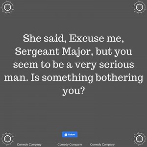3.6K views · 46 reactions | The Sergeant Major looked at her and replied, 1955. | Comedy Company | Facebook