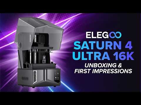 First Look at the Elegoo Saturn 4 Ultra 16K! Is It Worth It?