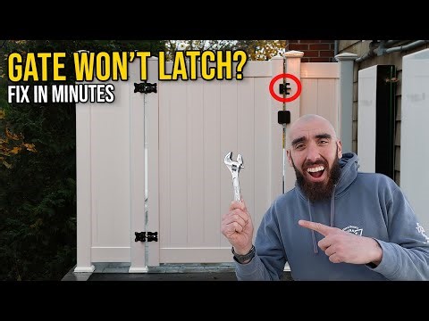 Vinyl Fence Gate Sagging? Adjust It in Minutes