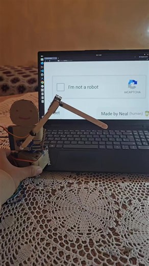 For the first time, a robot has defeated a human verification🤖 #programming #robotics #robot #laptop #fyp