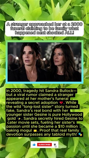 Sandra Bullock’s SECRET SISTER: The Heartbreaking Funeral Truth EXPOSED!
