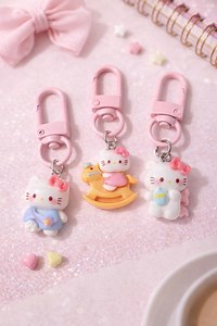 Kawaii Unicorn Keychain, Pastel Cute Bag Charm, Resin Zipper Charm, Girly Gift - Etsy