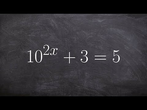 Using inverse operations to help us solve exponential equations