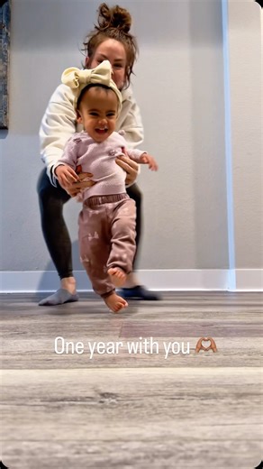 Hannah Bower on Instagram: "One year already.🥺 it has flown by. Watching your last baby hit these milestones hits a little different, and I catch myself holding on a little longer. We’re stepping into a new season as a family of five. Chaotic, beautiful, and I cherish every bit of it. Can’t wait to hear all the words this little girl has to say. She’s a gift. Her little joy is contagious and she has the entire family wrapped around her little finger. #motherhood #happybirthday"