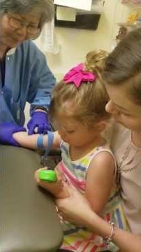 Brave 2 year old gets blood drawn
