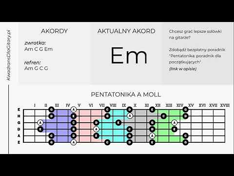 Podkład do ćwiczeń w A moll (pasuje pentatonika A moll)
