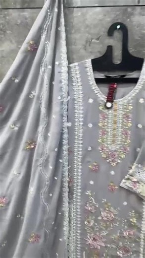 #shorts embroidery dress material online I embroidered salwar suit material I pakistani suit design