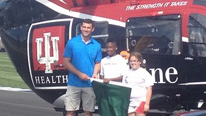 Andrew Luck takes helicopter, pace car to first Indy 500