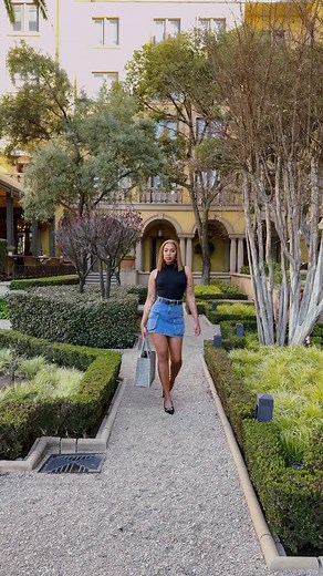 Stylish Mini Skirts and Kitten Heels Fashion