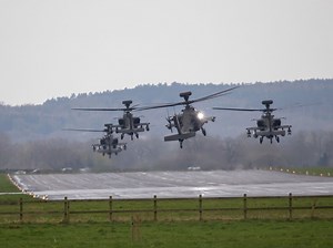 In pictures: Staffordshire memorial arboretum bids farewell to Apache helicopters on goodbye tour