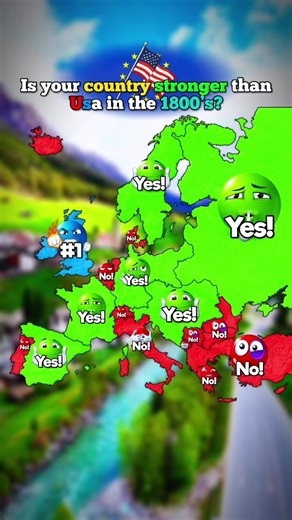 Is your country stronger than Usa? 🇺🇸 (1800’s vs 2026) Ib: @iSpecis1 🇨🇭 #mapping #mappingmacedonia #usa #power #europe