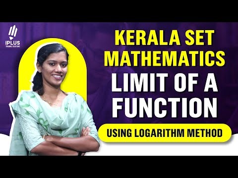 SET Mathematics | Limit of a Function - Using Logarithm Method | #setmaths #exampreparation