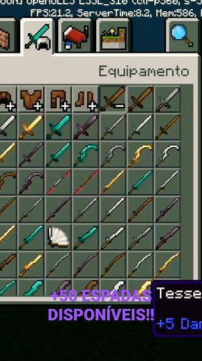 ADDONS COM MAIS DE 50 ESPADAS PARA MINECRAFT BEDROCK 1.19 !!!#minecraft #addons #mods #modsdeminecraft