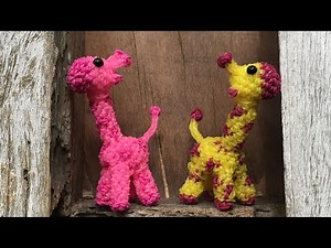 Loomigurumi Giraffe Tutorial~Rainbow Loom