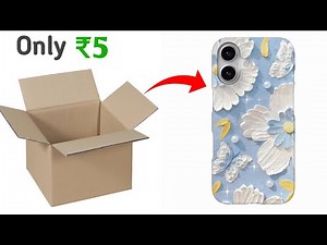 How to make phone cover using cardboard and clay