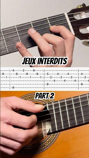 How to play Jeux Interdits part 2 #guitar
