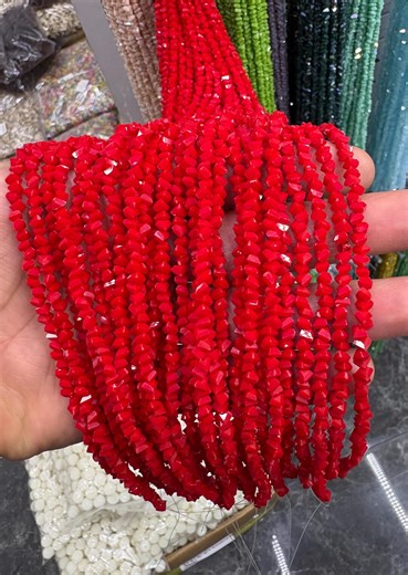 4mm Triangle Crystal Glass Beads – Jewelry Making Supplies, DIY Bracelet & Necklace Beads, Shiny Smooth Beads, Add Sparkle to Your Handmade - Etsy