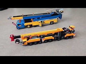Uusi lego nosturi-auto 650T8 verrattuna vanhaan RH 60T3 nosturi-autoon.