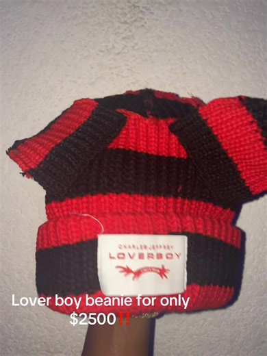 Charles Jeffery loverboy beanie for $2500 limited sale!!#loverboybeanie #forsale #davia_collectionz #fyp #supportmysmallbusiness