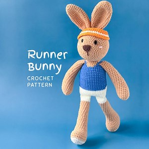 Runner Bunny Crochet Pattern | Long Leg Rabbit Amigurumi | Modern Easter Bunny (PDF) - Etsy Canada
