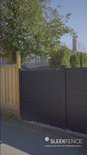 A modern aluminum fence for garden privacy and structure | SLEEKFENCE