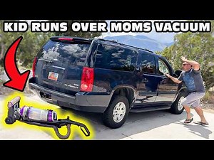 Kid Temper Tantrum Runs Over Mom's Vacuum. [Original]