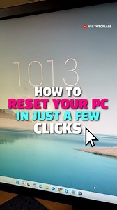 27K views · 271 reactions | If your Windows PC is acting up or you’re planning to sell it, performing a factory reset can help resolve issues and wipe your personal files. #pctips #Windows11 #Windows10 #Reset #factoryreset | RTC Tutorials | Facebook