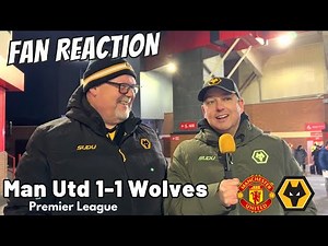 JOY AT LAST 🤩 Manchester Utd 1-1 Wolves Instant Fan Reaction | Premier League