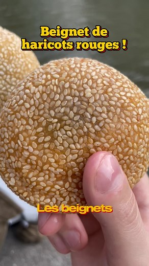 illegalenvoyage on Instagram: "Les beignets de haricots rouges c'est trop bon ! Je les préfère à Taïwan mais ceux du Palais de Wenzhou sont pas mal et pas chers. Ils coûtent que 1,30€ à Paris ! #beignets #asie"