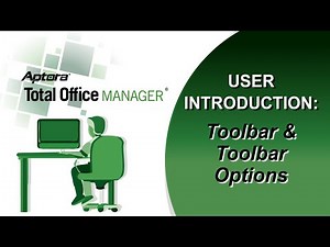 Toolbar and Toolbar Options