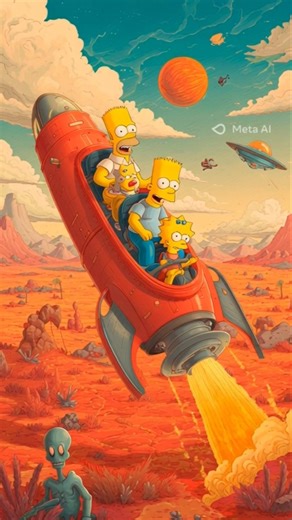 Simpson Prediction for Mars Mission ? #trendingshorts #simpsons #spaceexploration #mars