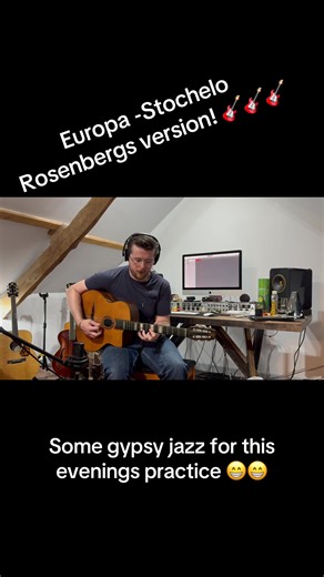 Evening all! Got the Favino guitar out to dust off Europa. I learnt this one about 12 years ago..! It was nice to have a go at it again. #gypsyjazz #guitar #guitarsolo #musiciansoftiktok #jazz
