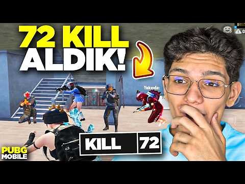 AS LİGİNDE YOK ETTİM! 72 KİLL ALDIM - PUBG MOBİLE