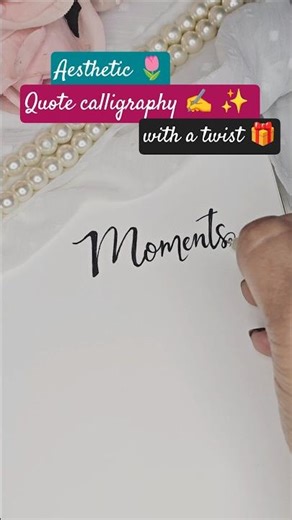 Quote calligraphy + Aesthetic drawing ✍️✨️🌷