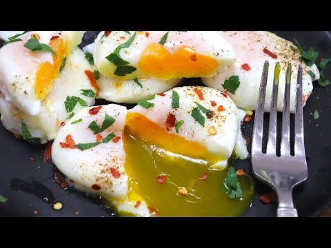 THE PERFECT Air Fryer Poached Eggs | How to make Poached Eggs in the Air Fryer | Breakfast Recipe