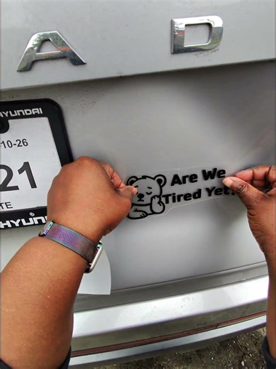 I’m tired #cricut #car #decal