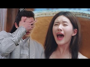 Heroine is taking a bath,hero accidentally breaks into her room and looks her all over