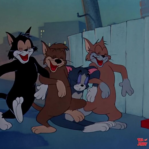 今日(7月30日)は #国際フレンドシップデー 🤝持つべきものは友達💡トムは友人に恵まれています🐱🐱🐱🐱 #トムとジェリー