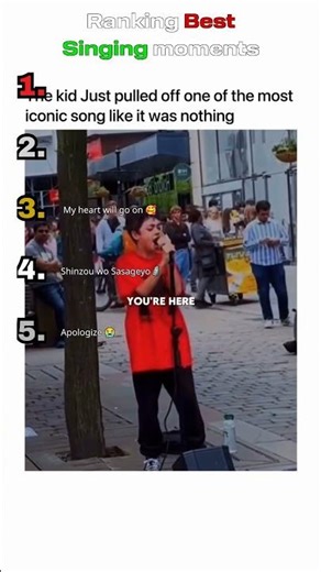 Ranking Best Random Singing Video