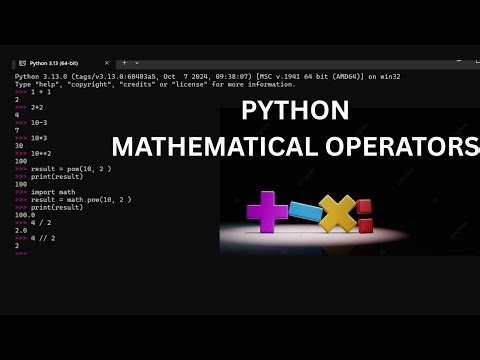 Python for Forex Trading | Mathematical Operators