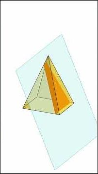 What Happens When You Slice a 3D Solid? A Pyramid and Cone #math #geometry