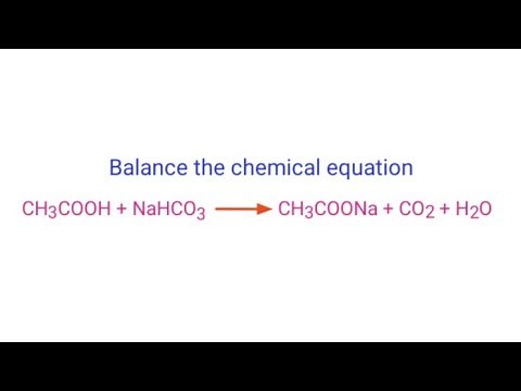 CH3COOH+NaHCO3=CH3COONa+CO2+H2O balance the chemical equation @mydocumentary838.