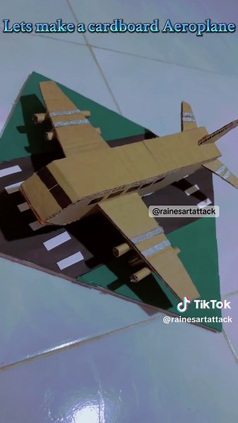 DIY Cardboard Aeroplane Craft Tutorial