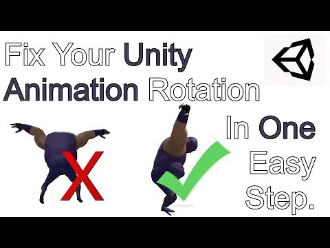 How to Fix Animation Rotation in Unity - It's Simple