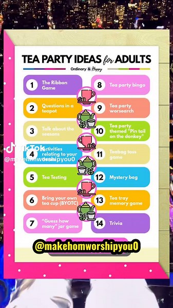 Creative Fun Tea Party Ideas for Adults