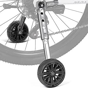 Training Wheels for Kids Bikes with Gears, Derailleur Compatible, Fits 16–22 Inch Children’s Bicycles, Heavy Duty Adjustable Stabilizers for Kids Gear Bikes (Black)
