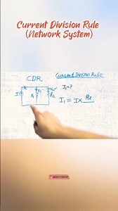 Current Division Rule for Network System and Basic Electrical Engineering for Semester #network 🔥