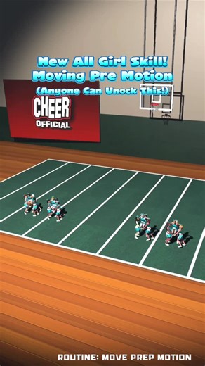 CHEER Official 3D on Instagram: "New All Girl Cheer Skill - Moving Prep Motion (anyone can unlock)! #cheer #cheerleader #cheerleading #allstarcheer #cheerofficial3d"