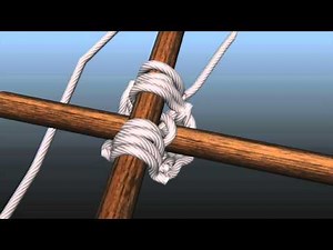 How to tie square lashing