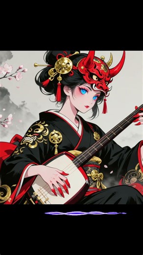 【和風 Shamisen BGM】 三味線//Shamisen/Japanese drums/【鬼姫 三味線】04